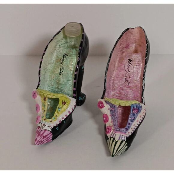 Wendy Costa High Heel Shoe Slipper Room Decoration 4.25" Lot of 2 - Picture 1 of 7